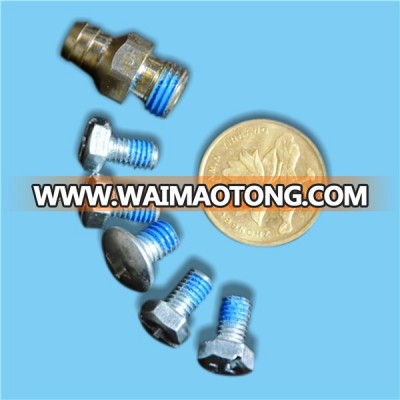 Self locking blue patch for bolt and nut